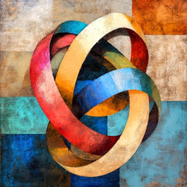 Abstracte kleurrijke vormen